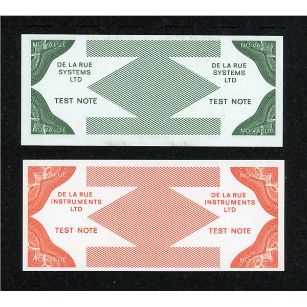 De La Rue United Kingdom Test Note Pair