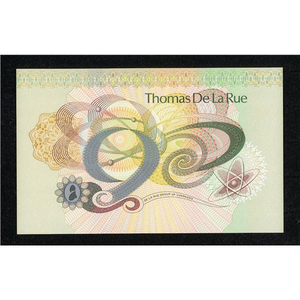 De La Rue Large Format Promotional Test Note