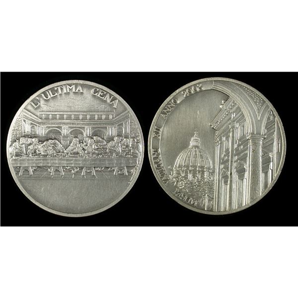 Vatican Museum 2003 Last Supper Sterling Silver Medal