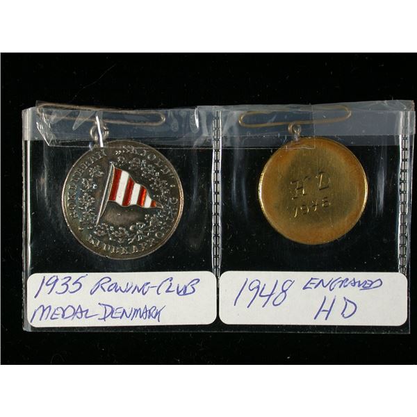 Denmark Silver Rowing Club Medal 1935
