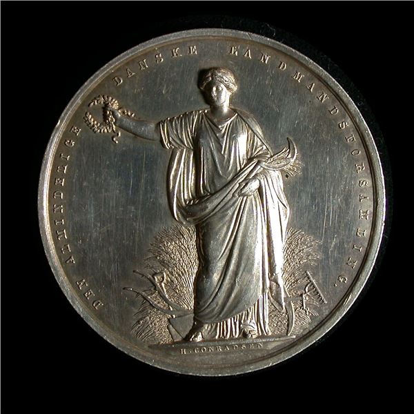 Denmark General Farmer's Assembly Silver Medal 1869