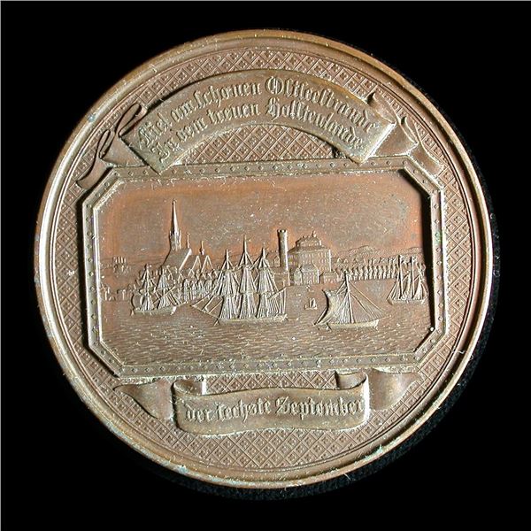 German States, Schleswig-Holstein city of Kiel 1847 Medal