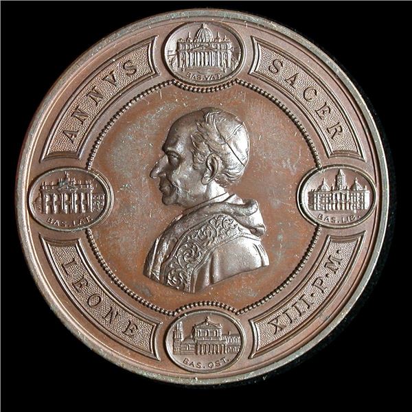 Vatican Pope Leo XIII Medal, St. Jean-Baptiste de La Salle