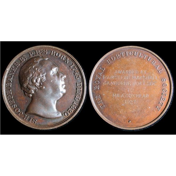 England Royal Horticultural Society Medal Pair, 1926-7