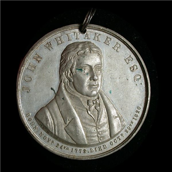John Whitaker Macclesfield Sunday School Jubilee Medal, 1846