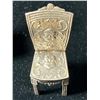 Image 2 : A Lovely Set of Dutch Dollhouse Silver Chairs, c.1900