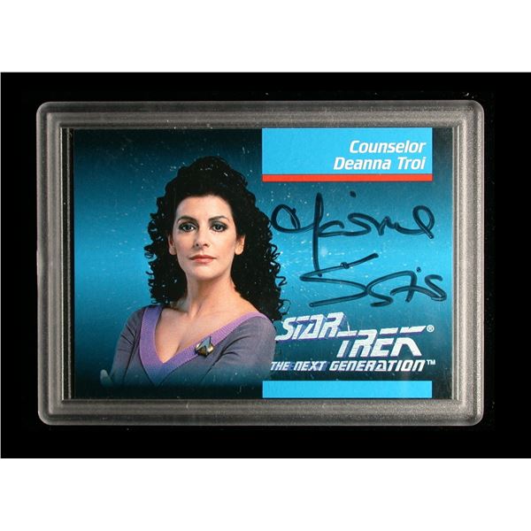 Star Trek Next Generation Counselor Troi Signed Card