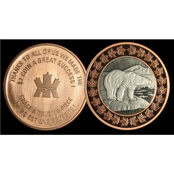 Royal Canadian Mint Two Dollar Launch Employee Medal