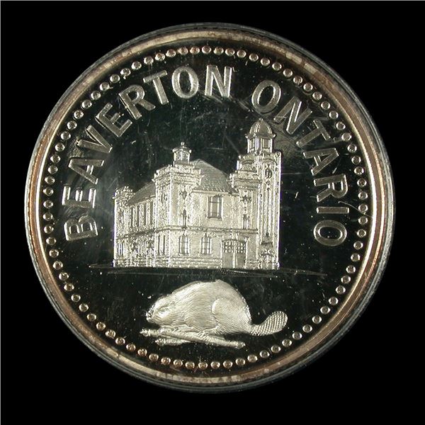 Beaverton Ontario 1984 Silver Trade Dollar