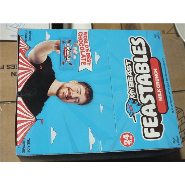 1 Box Of Mr Beast Feastables Milk Chocolate Bars