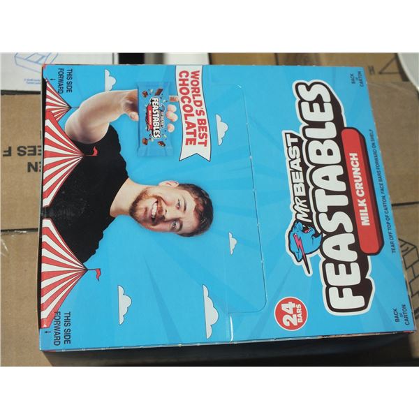 1 Box Of Mr Beast Feastables Milk Chocolate Bars