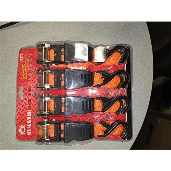 4pc Tie Down Straps