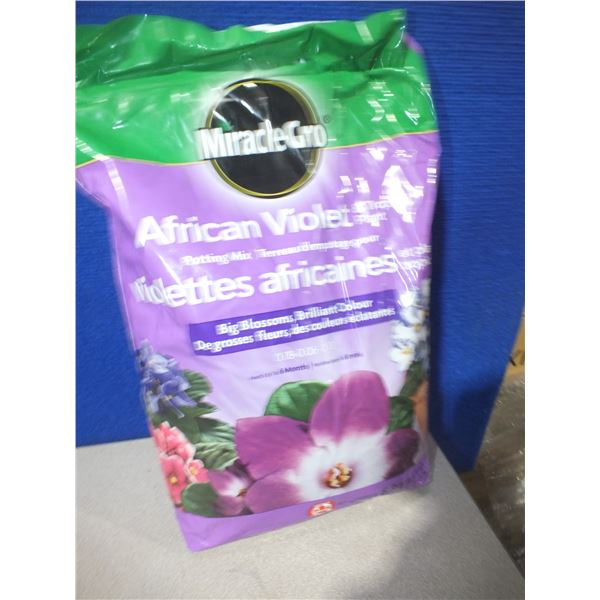 Two 8.8 L Bags Of Miracle Gro African Violet Potting Mix