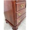 Image 4 : ETHAN ALLEN GEORGIAN COURT CHERRY DRESSER WITH A MATCHING TRI-FOLD MIRROR