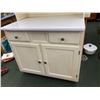 Image 2 : ANTIQUE FREE STANDING WHITE HOOSIER CUPBOARD