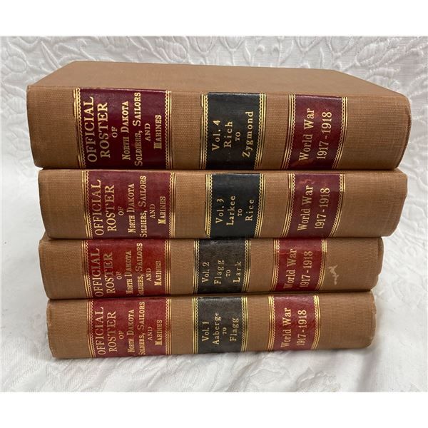 "OFFICIAL ROSTER OF NORTH DAKOTA SOLDIERS, SAILORS AND MARINES IN WORLD WAR, 1917–1918" FOU