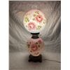 Image 1 : VICTORIAN "GONE WITH THE WIND" STYLE HURRICANE PARLOR LAMP