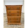 Image 1 : OAK 5-DRAWER CHEST OF DRAWERS DRESSER (SIMILAR TO LATERAL DRESSER IN LOT 12)