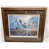 Image 1 : FRAMED WILDLIFE ART PRINT - SIGNED AND NUMBERED - JOHN C. GREEN