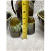 Image 9 : VINTAGE PFALTZGRAFF COPPER GREEN DRIP GLAZE POTTERY SET