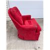 Image 2 : VINTAGE RED TUFTED ROCKER RECLINER