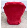Image 3 : VINTAGE RED TUFTED ROCKER RECLINER