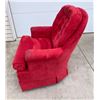 Image 4 : VINTAGE RED TUFTED ROCKER RECLINER
