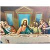 Image 2 : FRAMED REPRODUCTION OF THE LAST SUPPER, A FAMOUS RELIGIOUS SCENE ORIGINALLY PAINTED BY LEONARDO DA V