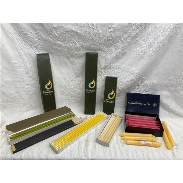 VINTAGE BOXES OF CANDLES