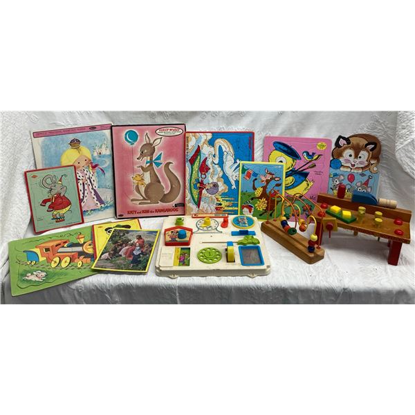 VINTAGE COLLECTIBLE TOYS, BOOKS, AND PUZZLES