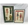 Image 1 : FRAMED, COLLECTIBLE, VINTAGE RITA HAYWORTH PAPER DOLLS
