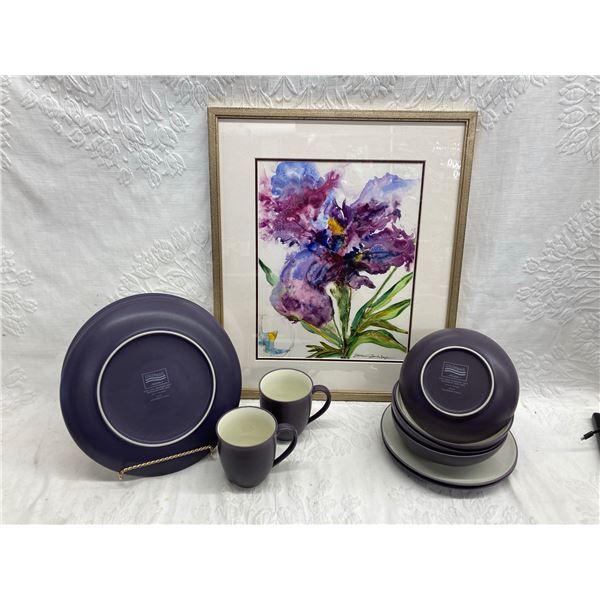 FRAMED WATERCOLOR PAINTING SIGNED BY ARTIST BARBARA BENDA NAGLE