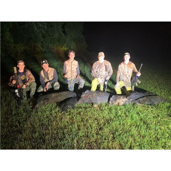 Thermal Hog & Coyote Hunt for 2 Hunters in SW Oklahoma