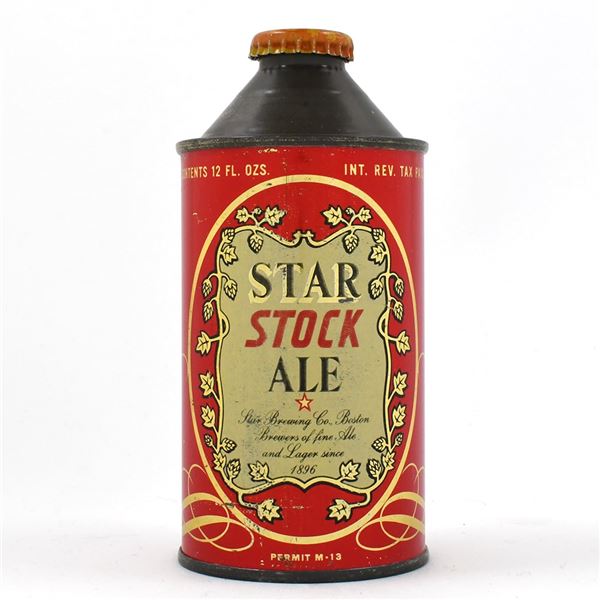 Star Stock Ale Cone Top 186-7 ONLY SUPER HIGH GRADE EXAMPLE