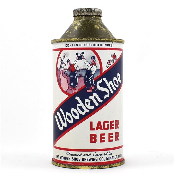 Wooden Shoe Lager Beer Cone Top ACTUAL 189-18 MINTY