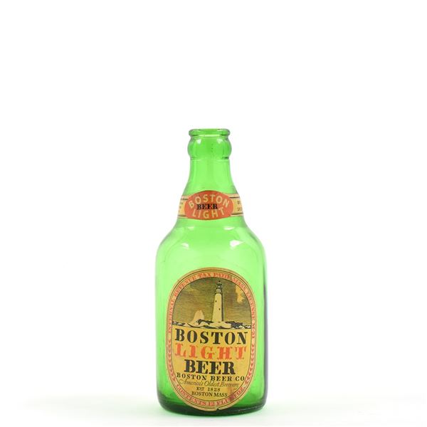 Boston Light Beer 1930s Steinie Bottle LIGHTHOUSE