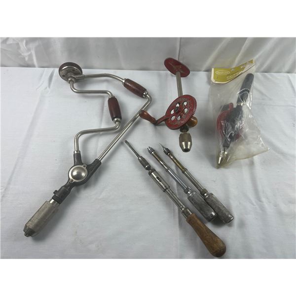 Vintage Hand Drills & Tools