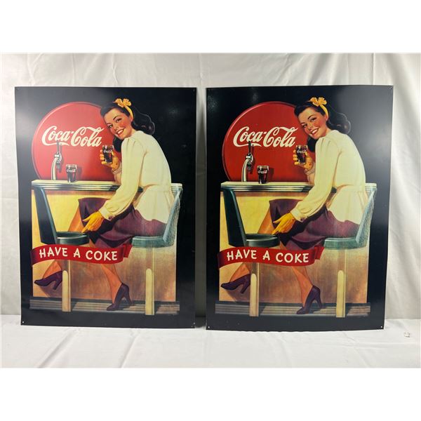 Tin Coca-Cola Signs