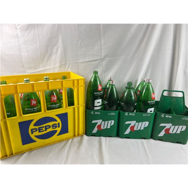 Vintage 7-Up Bottles
