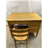 Image 1 : Wooden Desk & Chair