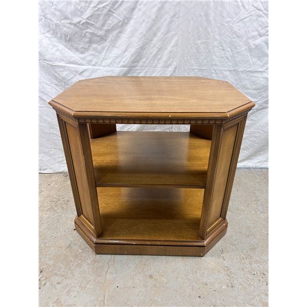 Three Tier Wooden Side Table
