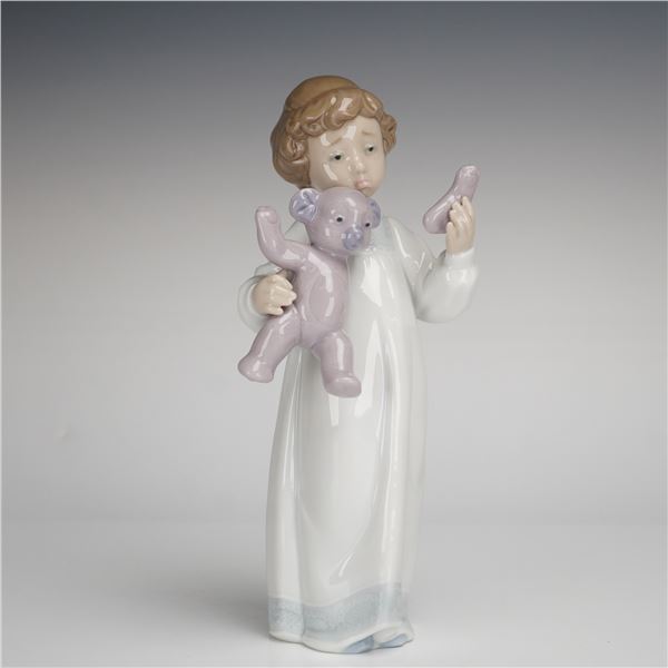 Nao by Lladro Porcelain Figurine, Poor Teddy!