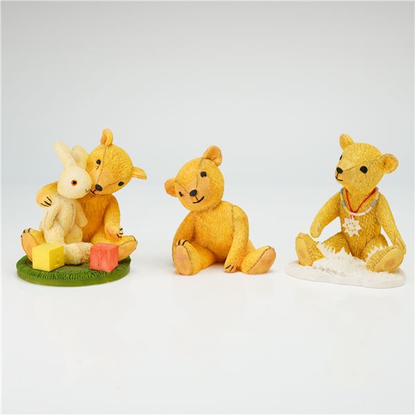 Three Royal Doulton Jane Hissey's Old Bear and Friends Figurines