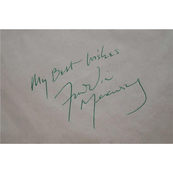 Queen Lead Singer Freddie Mercury Signature Strip