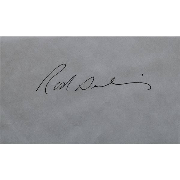 The Twilight Zone Rod Serling signed slip