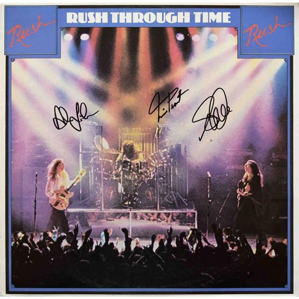 Rush signed Rush Through Time album