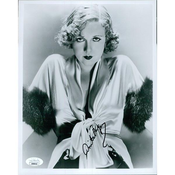 The Broadway Melody Anita Page signed photo. JSA Authenticated
