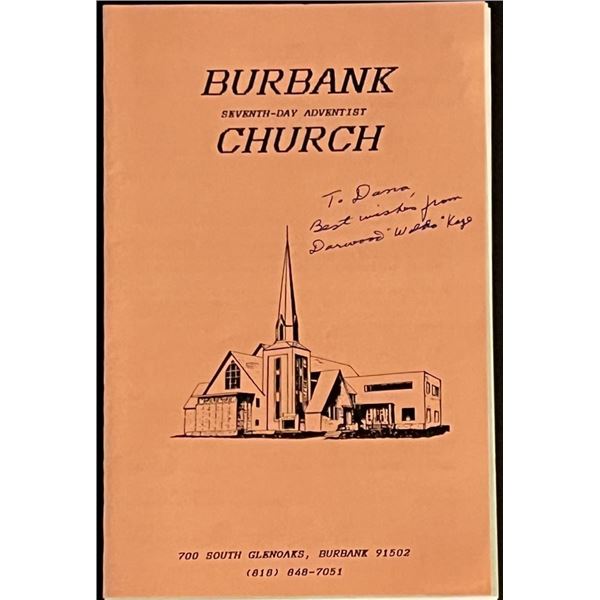 Our Gangs Darwood Kaye Signed Church Program