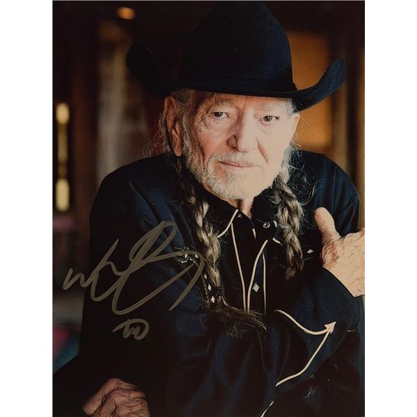 Willie Nelson signed photo