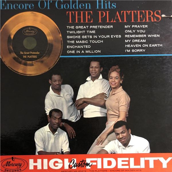 The Platters â€Žsigned Encore Of Golden Hits album cover